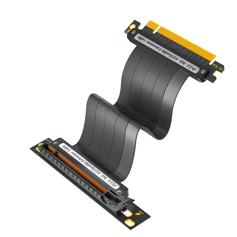 

AK51-PCIE 4.0 16X Extension Cable, 64GBS High Speed GPU Riser Cable For GPU Extension Card, Length (90 Degree )