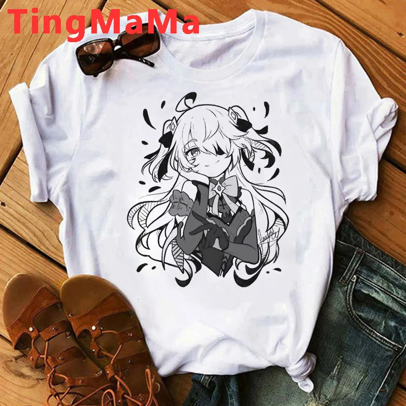 Genshin Impact Hu Tao Xiao Kaedehara Kazuha clothes tshirt male print casual harajuku kawaii t-shirt summer top kawaii