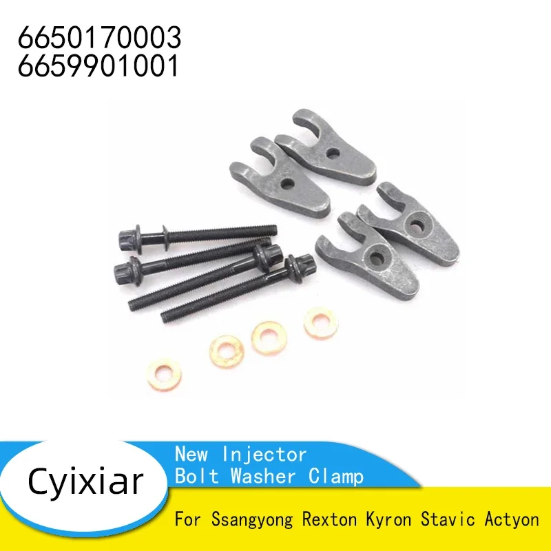 New Injector Bolt Washer Clamp 12P 6650170003 6659901001 for Ssangyong Rexton Kyron Stavic Actyon