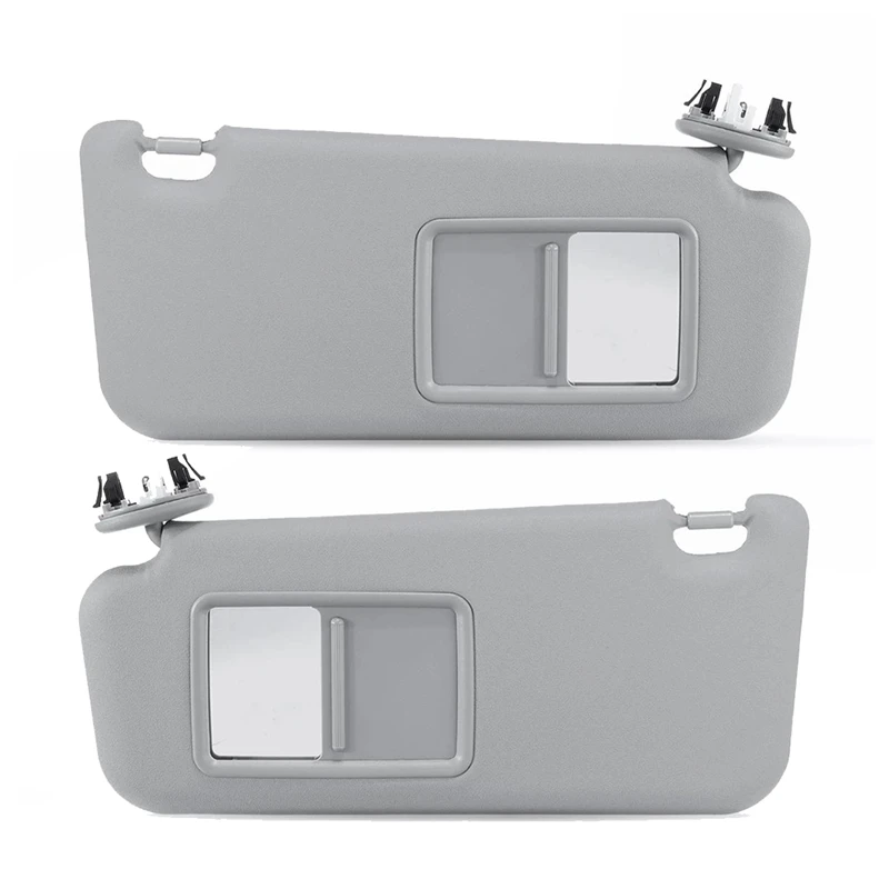 

1Pair Sunvisor Cover 74320-42501-A1 74320-42501-B2 For Toyota RAV4 2005-2013 Car Sunshade Makeup Mirror 7432042501