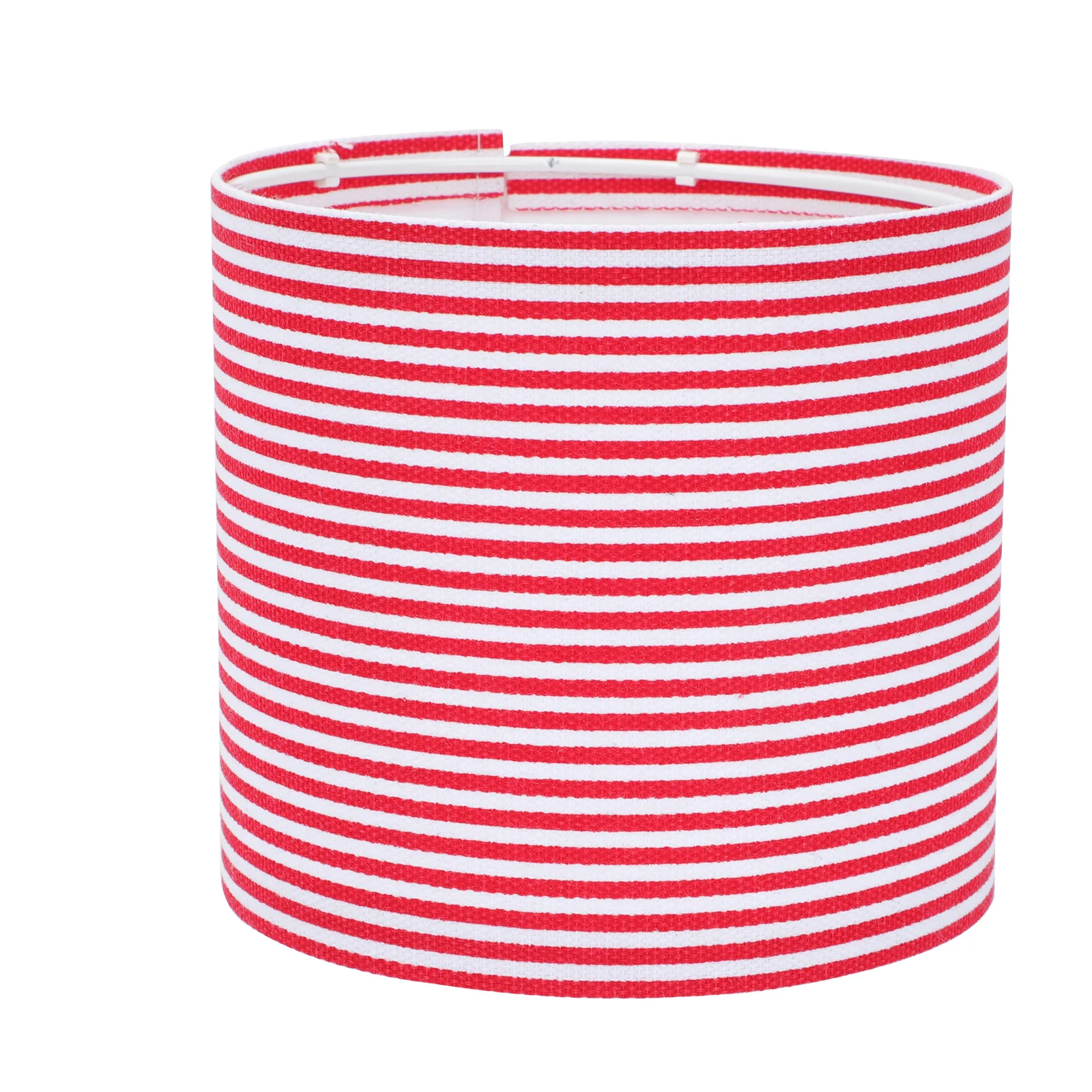 

1Pcs Lamp Shade Red White Stripe Cloth Lampshade Modern Simple Foldable Wall Light Cover Decorative Lamp Accessory for Home