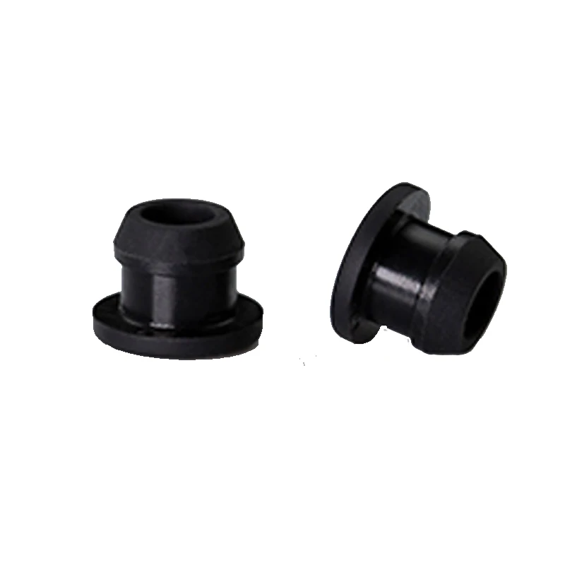 Black Solid Silicone Rubber Caps T Type Plug Cover Snap-on Gasket Blanking End Seal Stopper 2.5mm-14mm