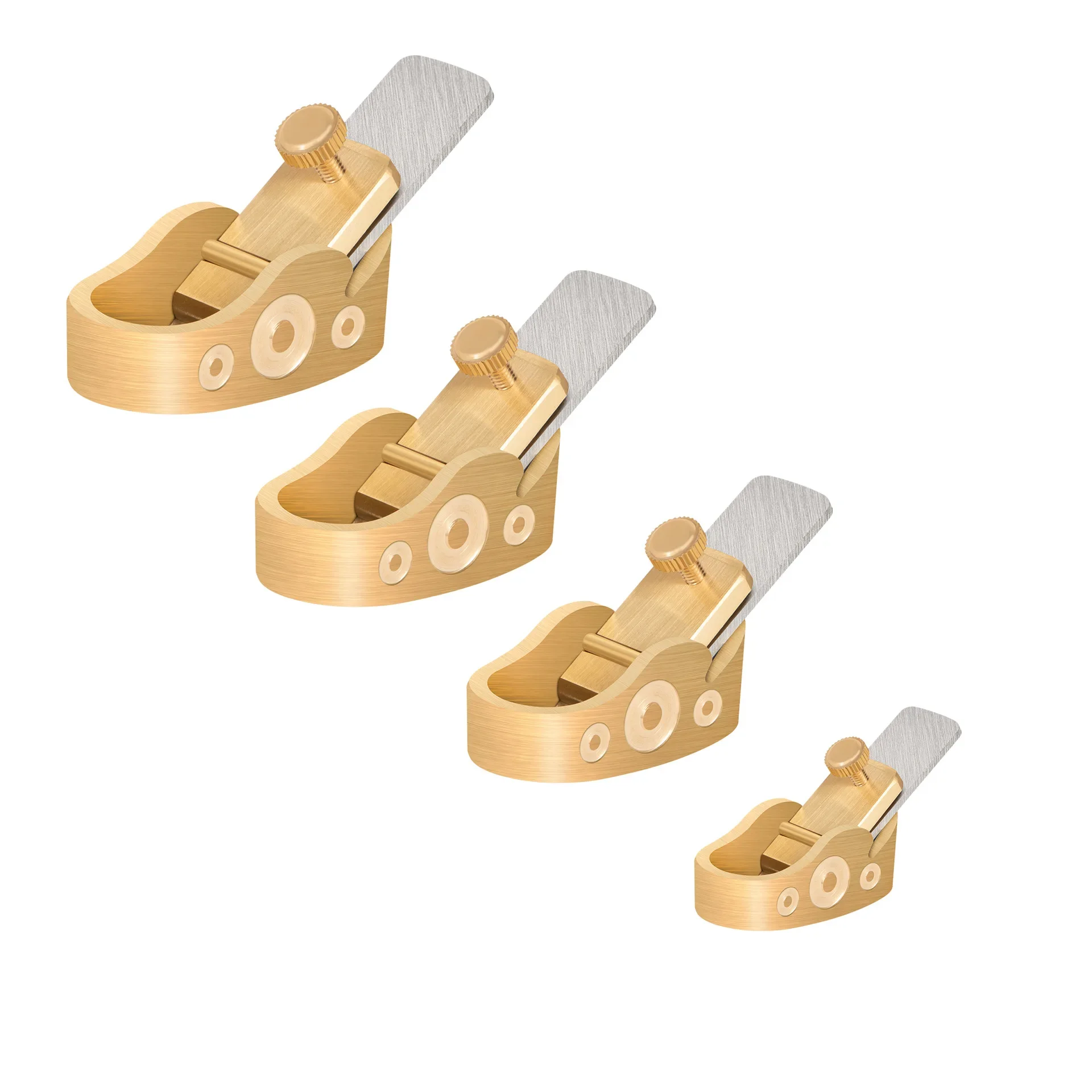 5PCS Woodworking Finger Plane Cutter Copper Stainless Steel Luthier Tool Set For DIY Violin Viola Cello Wooden Instruments