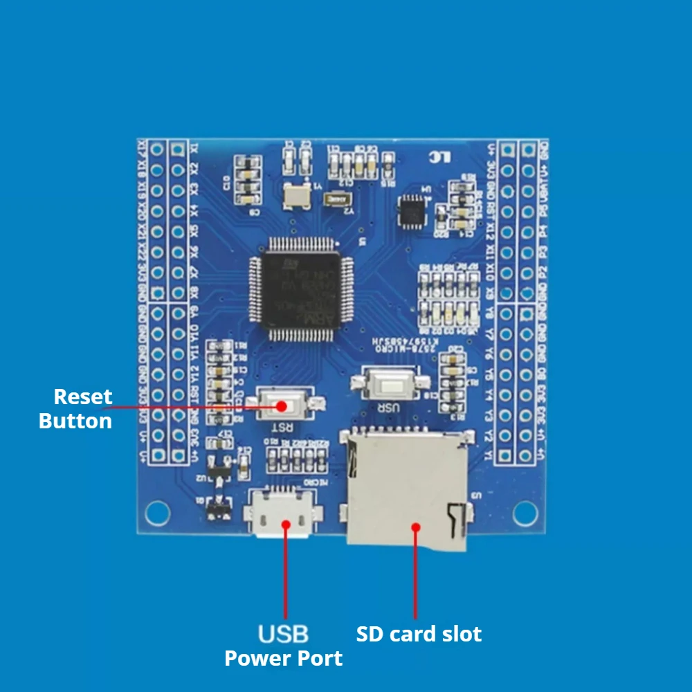 STM32F405RG IoT Development Board 168MHz Cortex‑M4 1MB Flash 192KB RAM CAN SPI I2C USART ADC DAC 5V IO Microcontroller Module