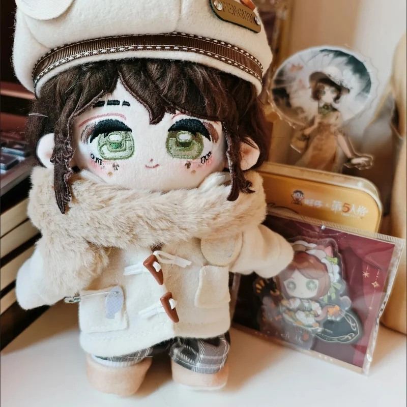 

20cm Anime Game Identity V Gardener Winter Memory Kawaii Cosplay Soft Cotton Doll Body Emma Cartoon Dress Up Toy Figures Gifts