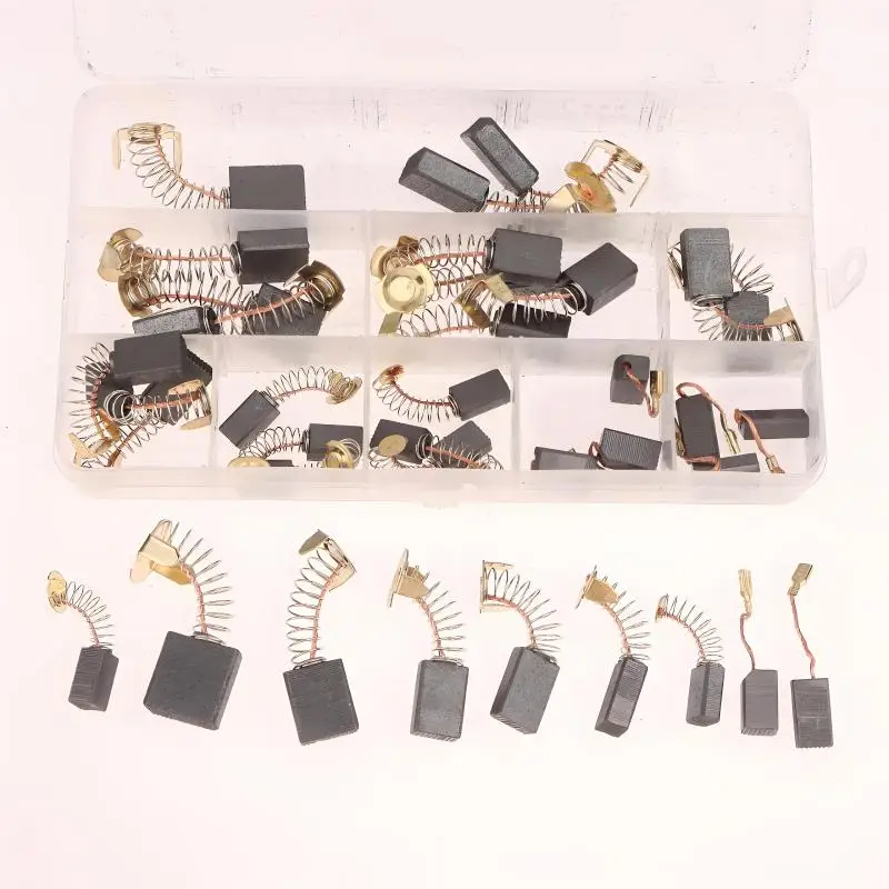 

40pcs Carbon Brushes Brush Repairing Part For General Electric Motor For Electric Motors Brush 10 Different Types