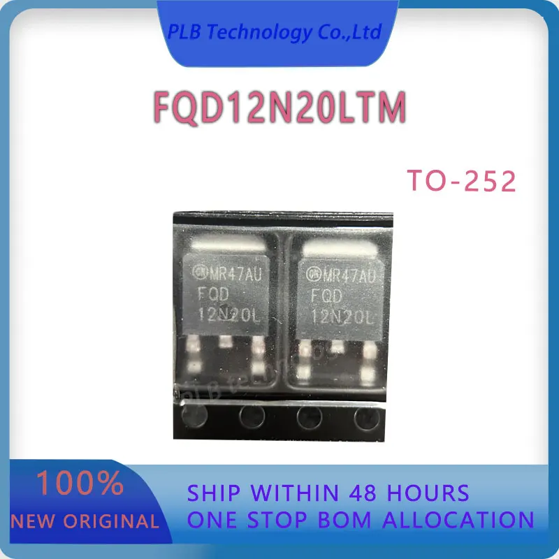 Original New FQD12N20 Integrated Circuit FQD12N20LTM TO-252 MOSFET 200V IC Chips Electronics Stock