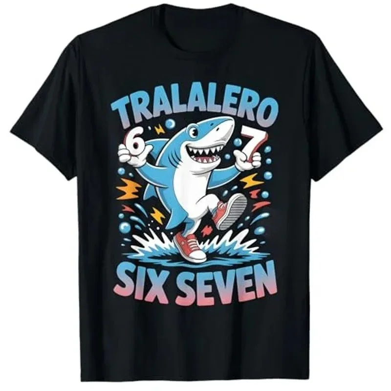 67 Six Seven Funny Italian Brainrot Fashion Parent-child Wear Gaming Meme T-Shirt Y2k Gamer Gen Alpha Slang Saying Novelty Tops