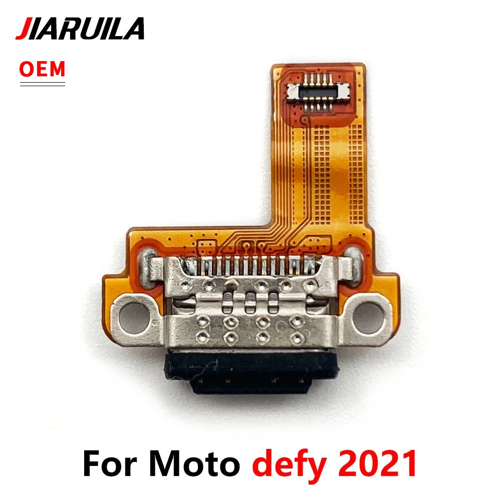 30Pcs，NEW For Moto Defy 2021 USB Charging Dock Jack Plug Socket Port Microphone Connector Charge Board Flex Cable