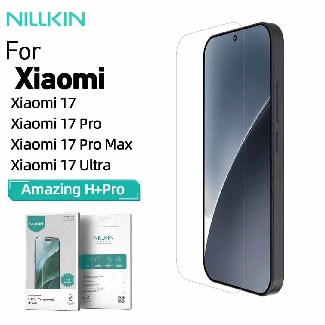 

NILLKIN H+ Pro Series Tempered Glass For Xiaomi 17/17 Pro/17 Pro Max/17 Ultra 9H Anti Explosion HD Anti-Fingerprint Protector