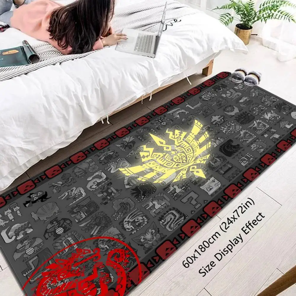 Monster Hunter Fashion Door Mat Washable Non-Slip Living Room Sofa Chairs Area Mat Kitchen Bedside Area Rugs view 2