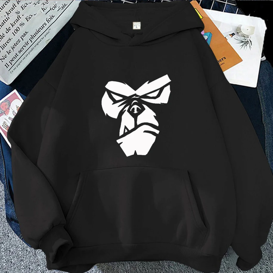 

Gorilla Face Print Men Women Hoodies Funny Winter Oversized Casual Long Sleeves Streetwear Tops Fashion Harajuku Unisex Clothing