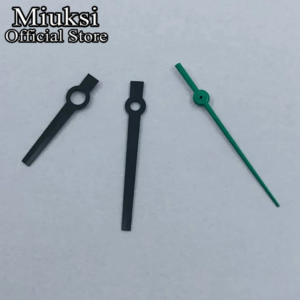 Miuksi silver black watch hands fit NH35 NH36 ETA2824 2836 Miyota8205 8215 Mingzhu DG2813 3804 PT5000 Seagulll ST2130 movement