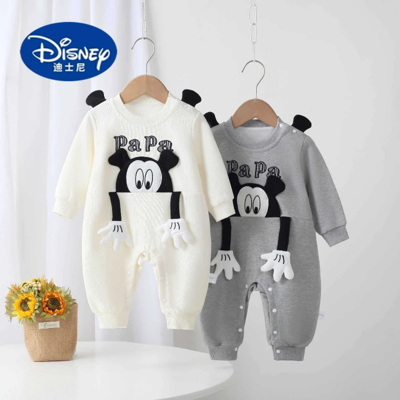 

Disney Baby Mickey Mouse Bodysuit | Cute Patterned Onesie for Newborns & Infants | Winter Wear
