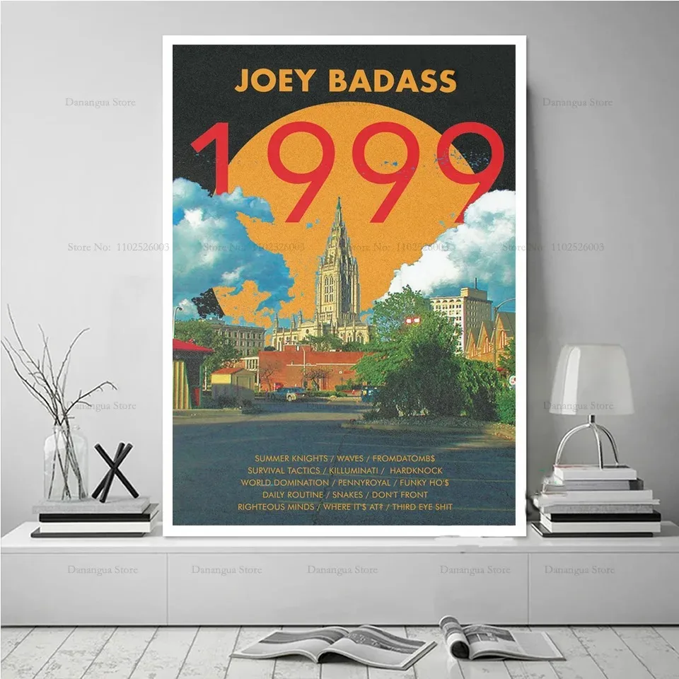 Joey Badass 1999 Hip Hop Rapper Music Album cover Star Poster Prints Wall Art Canvas Painting Picture Photo Gift Room Home Decor view 6