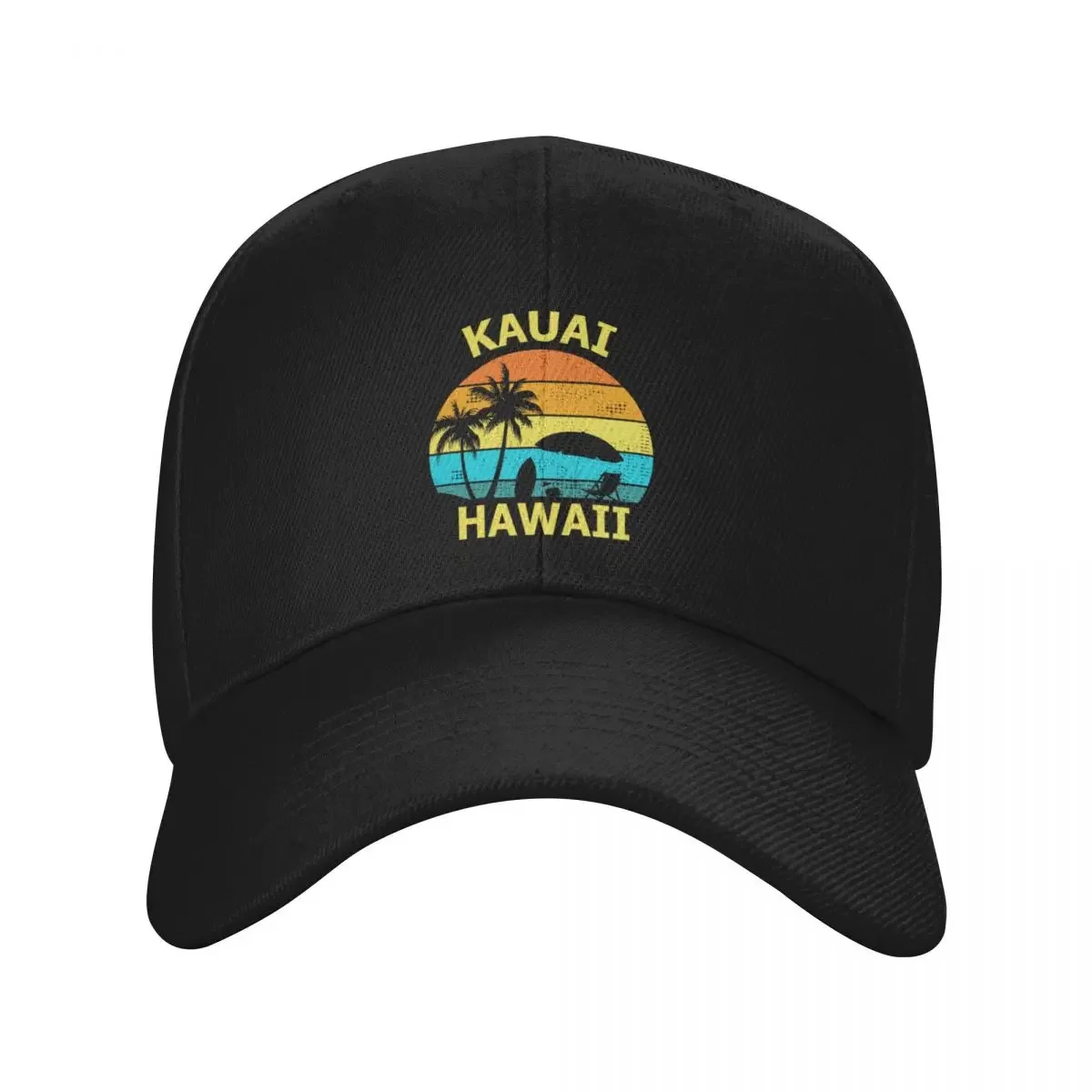 Kauai Hawaii Beach Surfer Vacation Souvenir holiday Baseball Cap birthday western Hat luxury woman cap Men Caps Women's