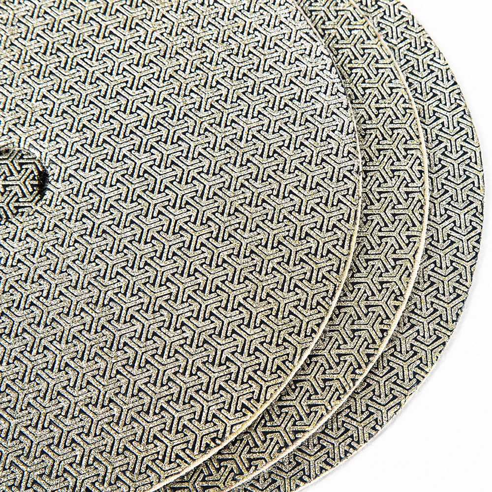 

1Pc 125/150/180mm Electroplated Diamond Polishing Pads Hand Polishing Pad Sanding Pads Grinding Disc For Glass Granite Marble