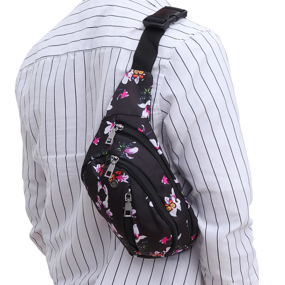 حقيبة خصر متعددة الوظائف مقاومة للماء، قماش منسوج قوي وخفيف الوزن، مثالي للجري والسفر والمشي لمسافات طويلة وركوب الدراجات ومشي الكلاب #4