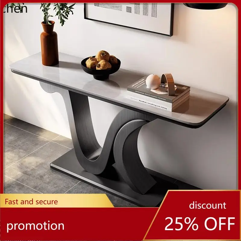 

CZ Console Table, High-End Designer Model, Modern Wall-Mounted Entryway Console for Living Room, Hotel, Villa, Hallway