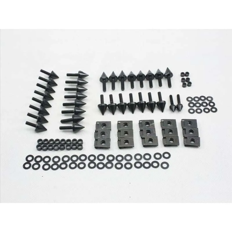

Motorcycle Fairing Spike Screw Bolts Kit fit For 2002 2003 Yamaha YZF-R1 YZFR1 yzf r1 02-03 Aluminum Accessories Black / Silver