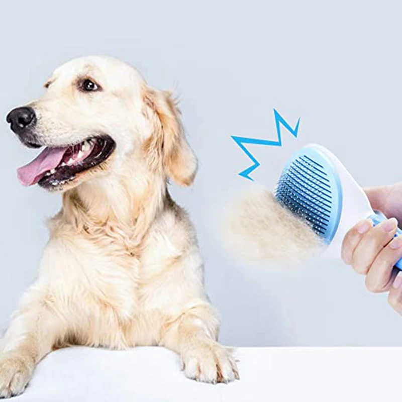 Peine De deshedding para mascotas, peine De estilismo para gatos, decoloración automática, suministros para mascotas