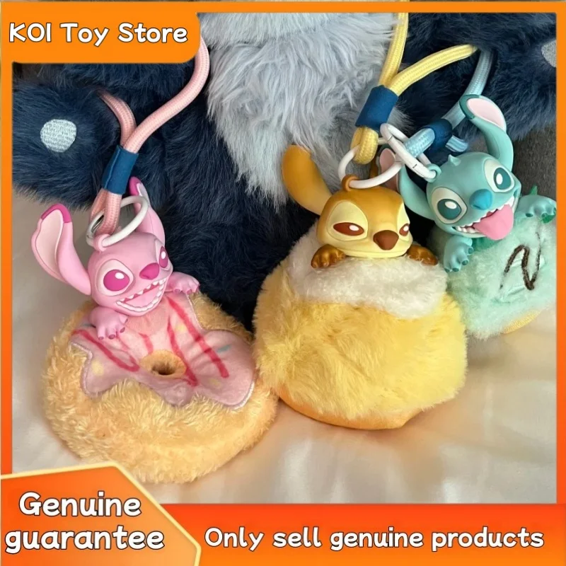 新しい本物のディズニーステッチブラインドボックス食品ビニールかわいいペンダントフレグランスオーナメントミステリーボックス手作りトレンディなおもちゃ誕生日ギフト