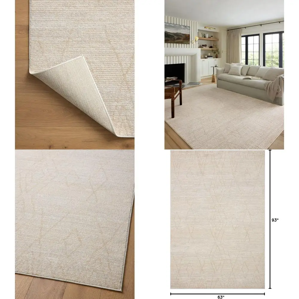 

Natural Mist 5'3 x 7'9 Area Rug from Loloi Kamala Collection