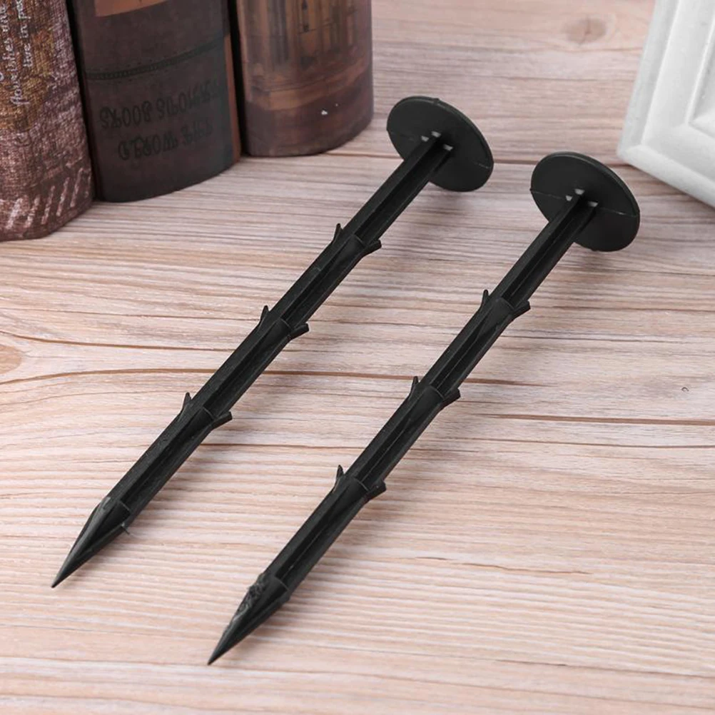 

50 Pcs Garden Stakes Durable Plastic Pegs for Tarp Tent Ground Landscape Edging Lawn Reusable Rustproof Lightweight Anti Wind
