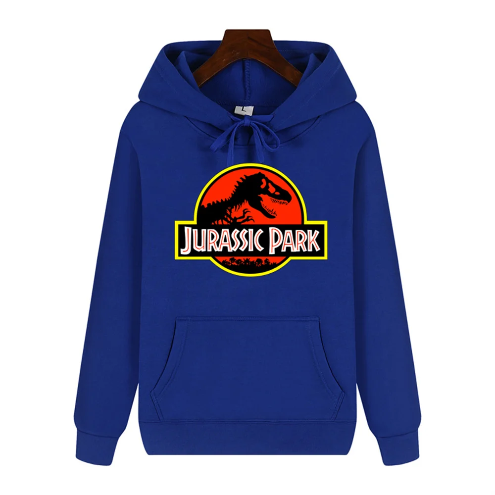 Jurassic Park Personality print Autumn/Winter Comfort soft thickened men\'s high quality casual fashion warm street hoodie