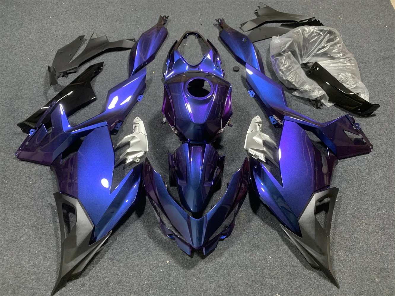 

Комплект обтекателя мотоцикла для Ninja 400 18 19 2021 22 23 года EX400 ZX400 2018 2019 2020 2021 2022 2023 Обтекатель синий фиолетовый