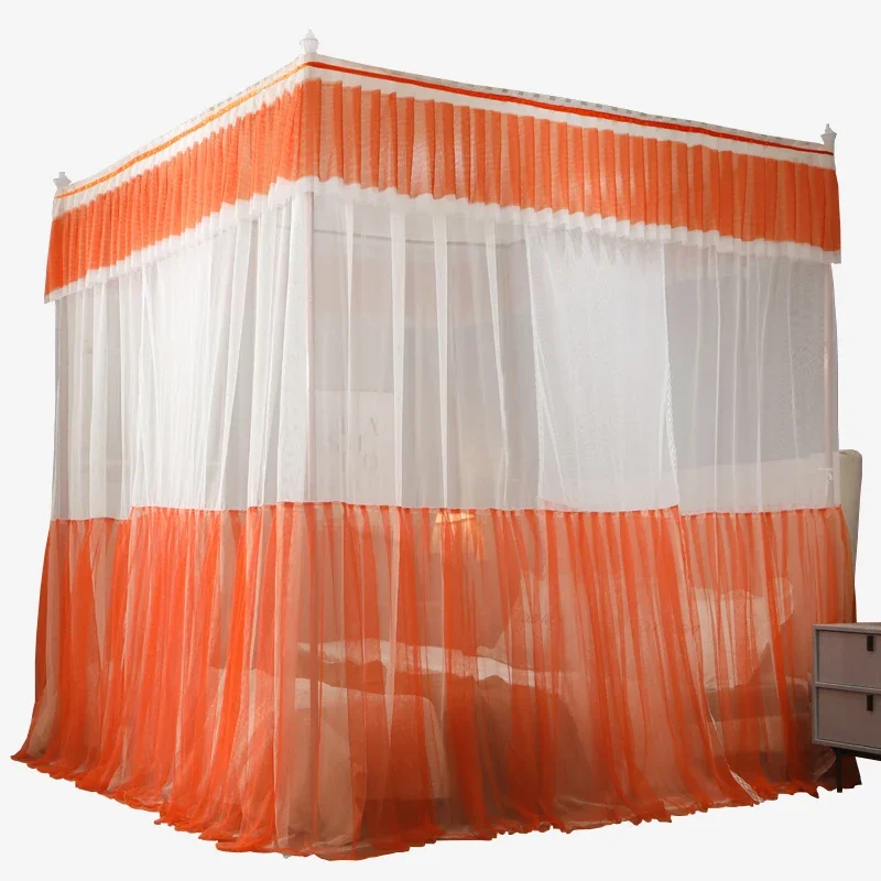 

Gong Ting's three door dustproof roof mosquito net for household use, 1.8m bed, princess style, and 1.5m thick and thickened