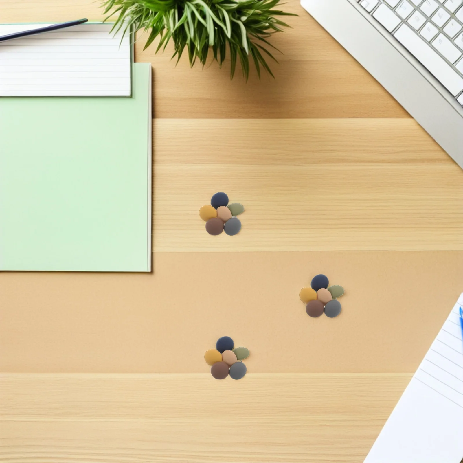 30Pcs Matte Half-Round Thumb Tacks Office Pushpins Decorative Metal Cork Board Photo Pins for Bulletin Wall Map Frame DIY Decor