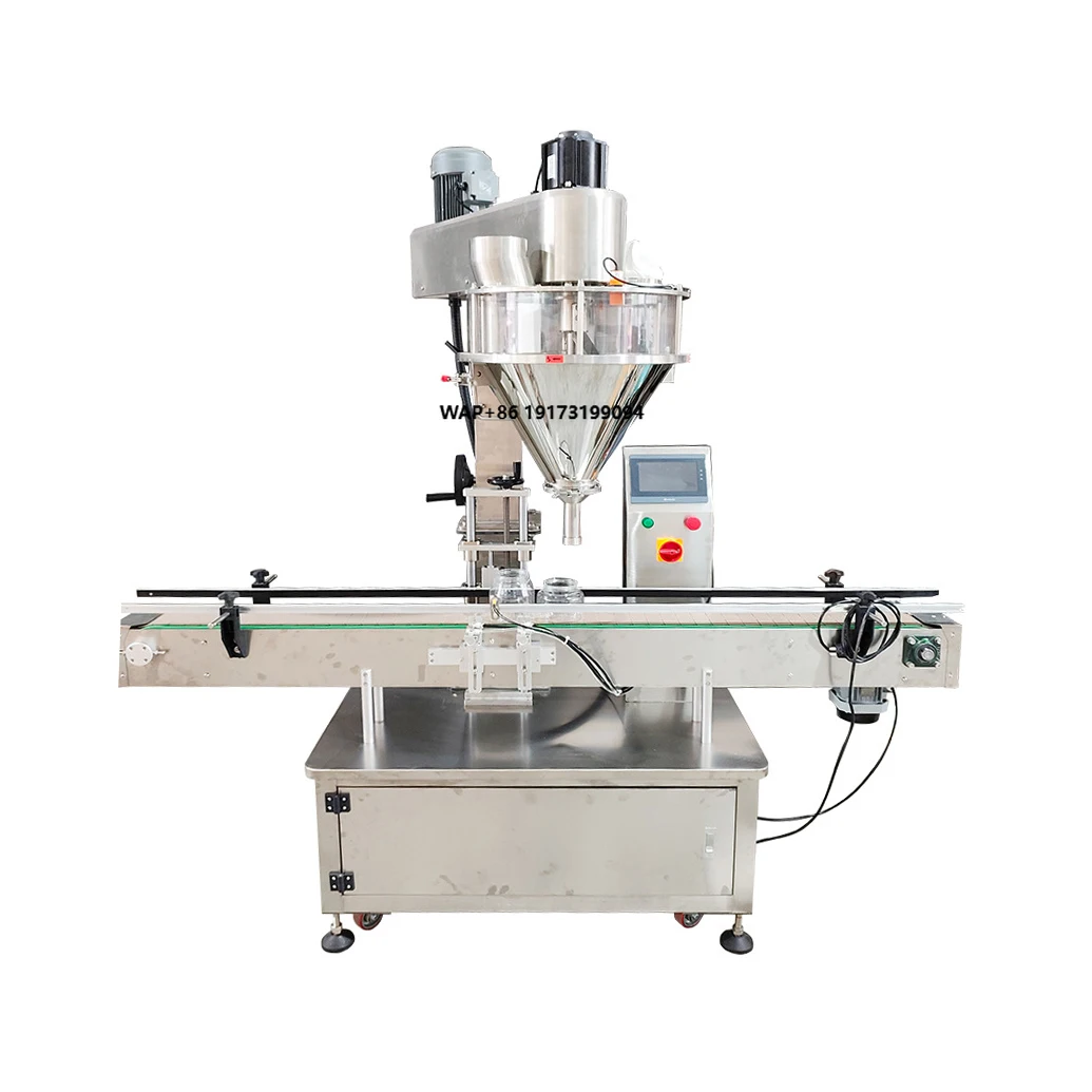 Máquina Llenadora de Polvo de Cúrcuma Totalmente Automática, Equipo para Envasar Polvo de Canela y Cinco Especias en Botellas y Latas