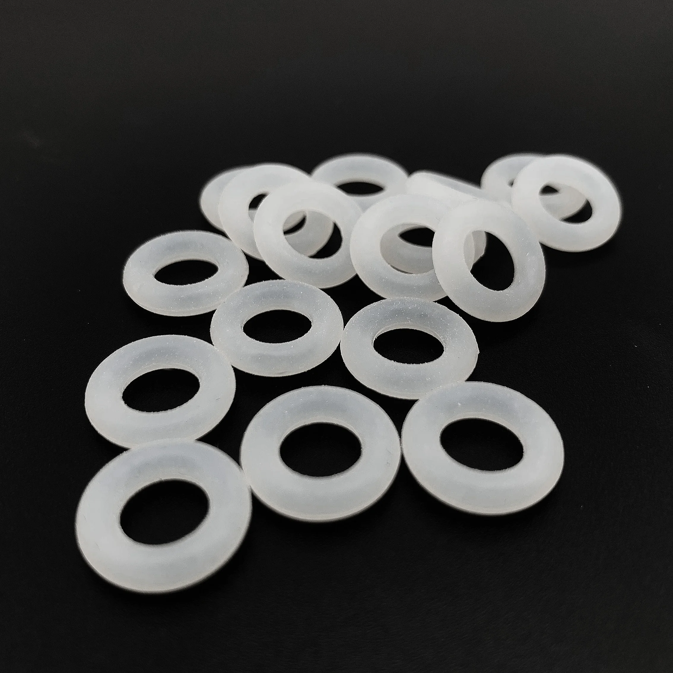 

VMQ Food Grade O-Ring OD 30mm-100mm CS 5.7mm High-Performance White 10Pcs Temperature Resistant Excellent aging resistance Seals