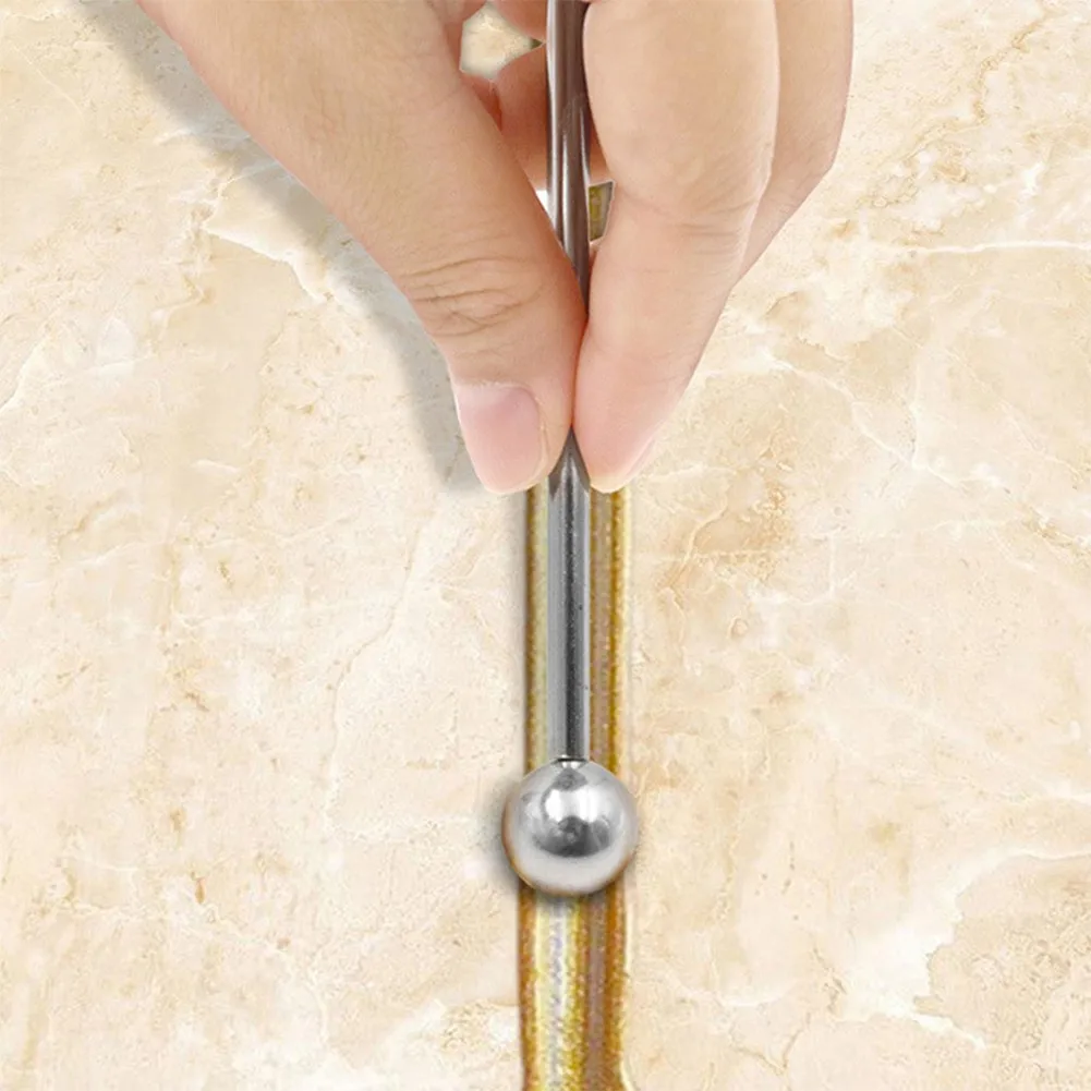 

Fill The Tile Joint Tile Sewing Tool 5 Pcs Set Silver Stainless Steel Suitable For Tile Grout Tile Grout Repair