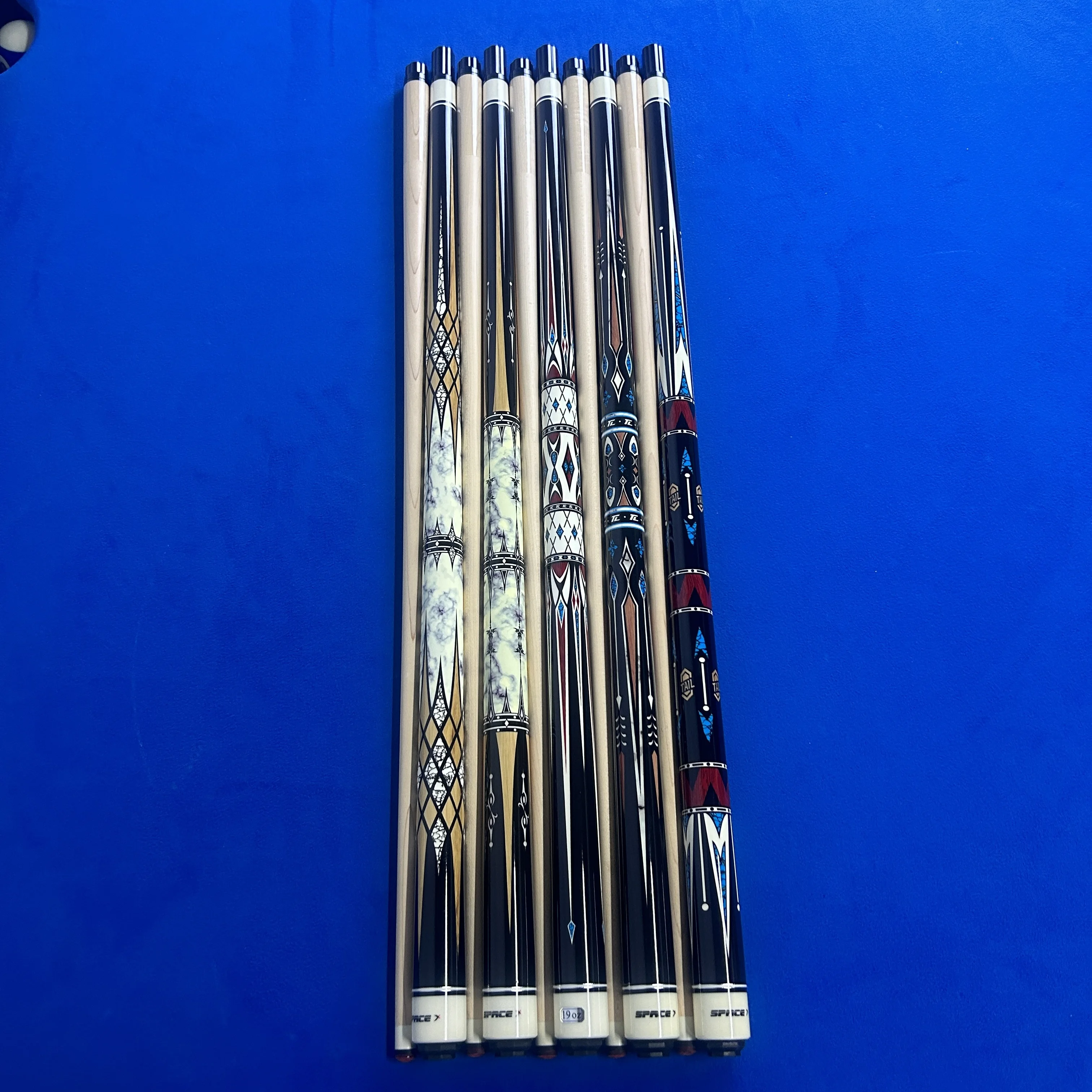 Billiard Pool Cue 1/2  Size 11mm 13mm Tip Ash Wood