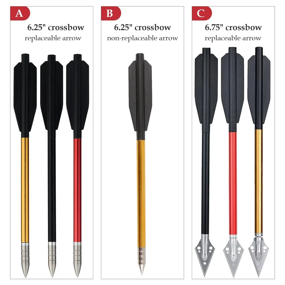 12/24/36 Stuks Boogschieten Aluminium Pijl Bouten 6.25 "Stalen Tips Buiten Schieten Jachtpijlen Jacht Accessoires