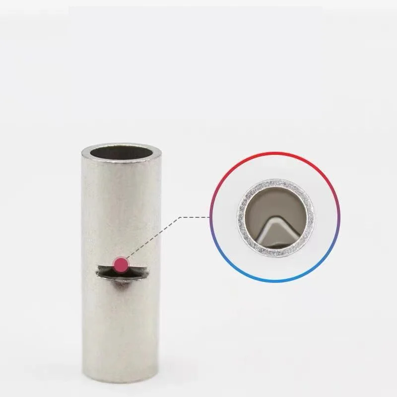 200 قطعة النحاس العارية المشتركة أنبوب النحاس العارية المعلبة تجعيد محطات عدة لصق موصلات الأسلاك AWG8 12-10 14-12 18-14 22-18 24-22 #5