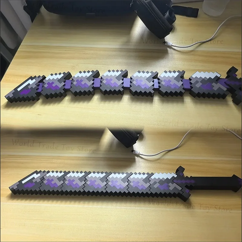 لعبة قابلة للتمديد على شكل ثعبان شفرة سيف مسحور الماس ونيثيرايت المحارب نمط ممتلئ للجمع ألعاب مطبوعة ثلاثية الأبعاد كبيرة الحجم #3