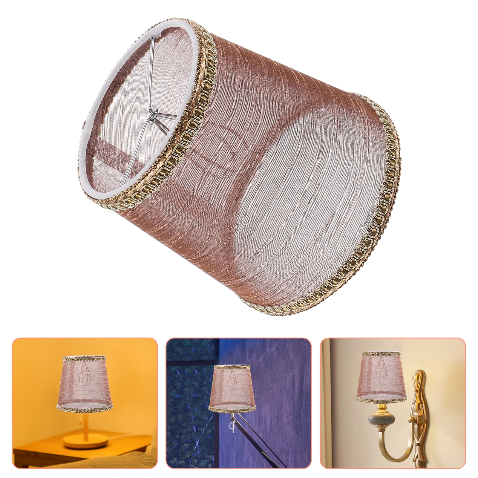 

Durable Cloth Lamp Shade Soft Warm Decorative Lighting Cover Natural Atmosphere Shade for Lamp Chandelier Wall Floor Light Cover