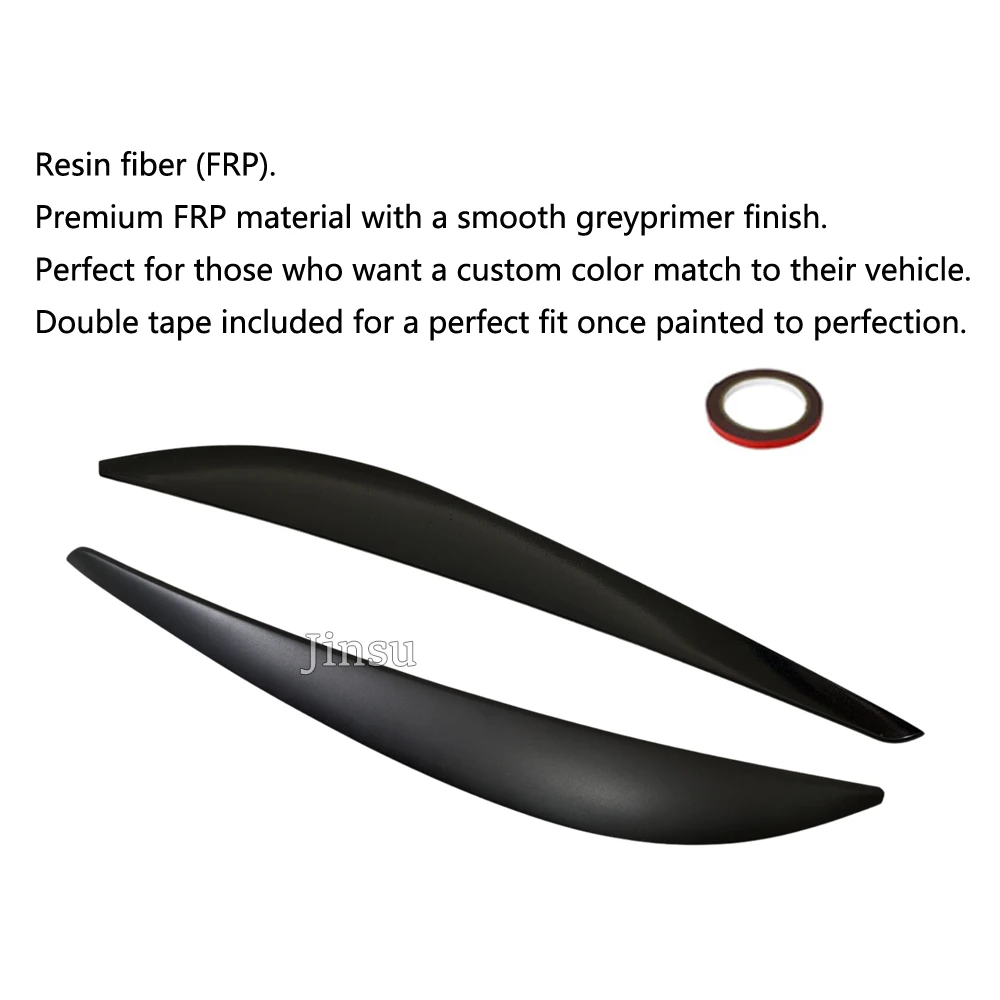 Real Carbon Fiber Headlights Decorative Sticker Eyebrows for Honda FIT JAZZ 2001 - 2008 Front Lamp Cover Eyelids Car Accessories view 3