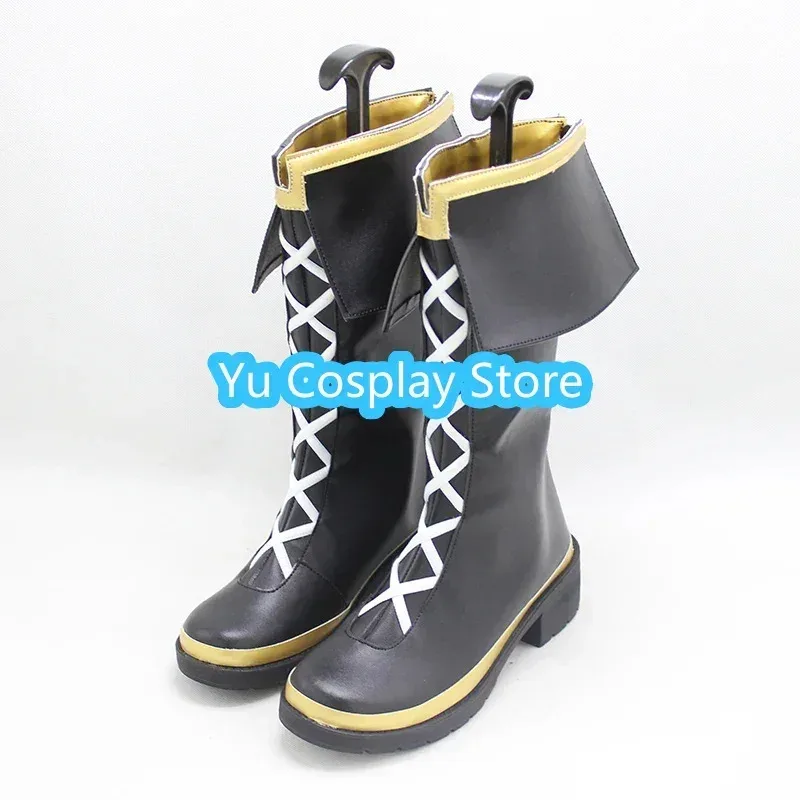 2025 aaa 유게임 프리티 더비 메지로 맥퀸 할로윈 카니발 부츠 코스프레 소품 PU 가죽 신발 맞춤 제작
