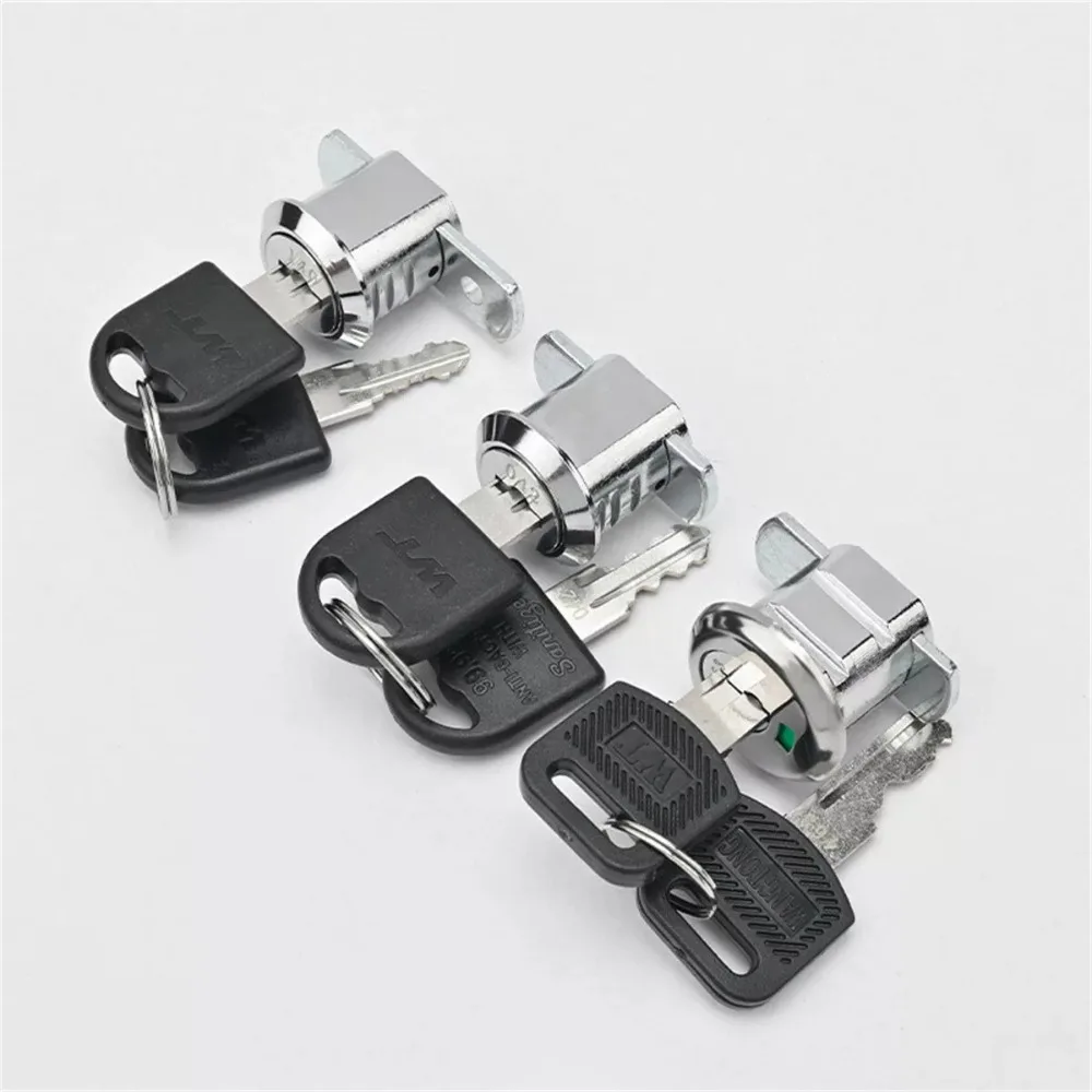 New Iron Cabinet Insert Linkage Toolbox Lock Durable 180° Rotation Unlocking Drawer Lock Alloy Portable File Cabinet Lock
