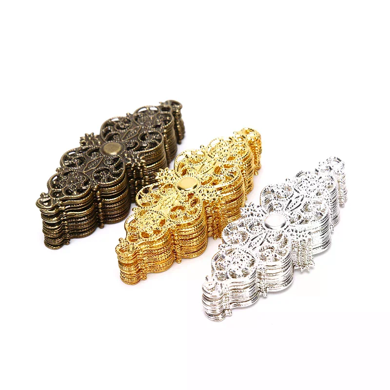 

20PCS Filigree Flower Wrap Connector Crafts Diy Embellishments Findings Jewelry High Quality