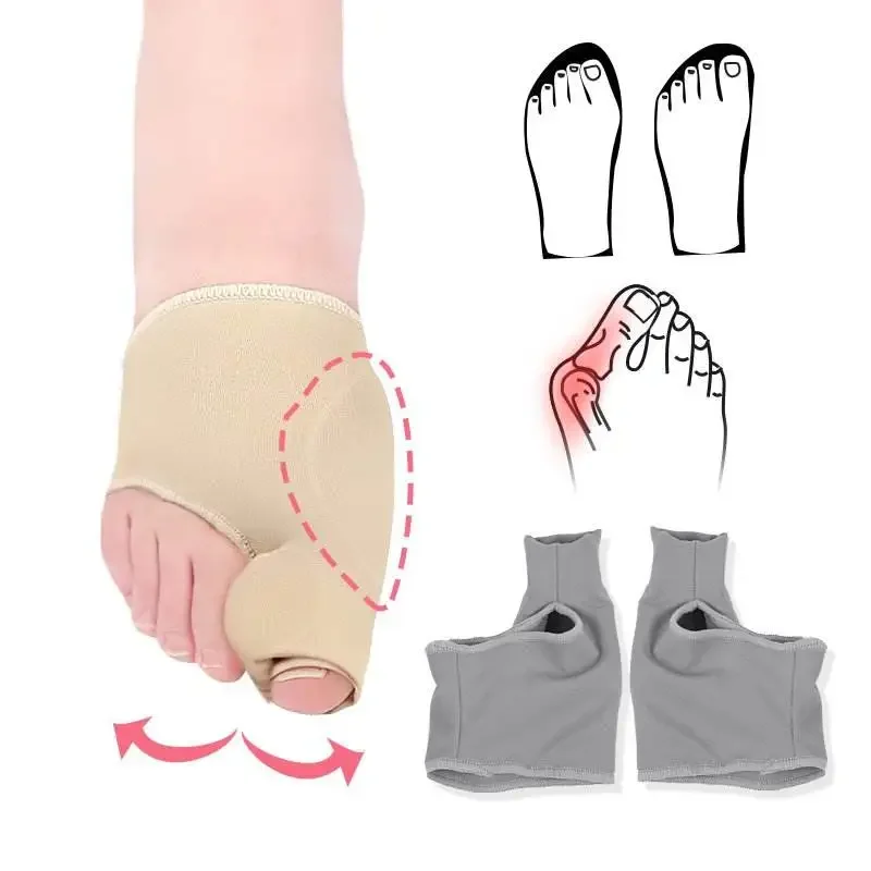 1/2 Paar Teen Separator Hallux Valgus Bunion Corrector Orthesen Voeten Bone Duim Richter Correctie Pedicure Sok Stijltang