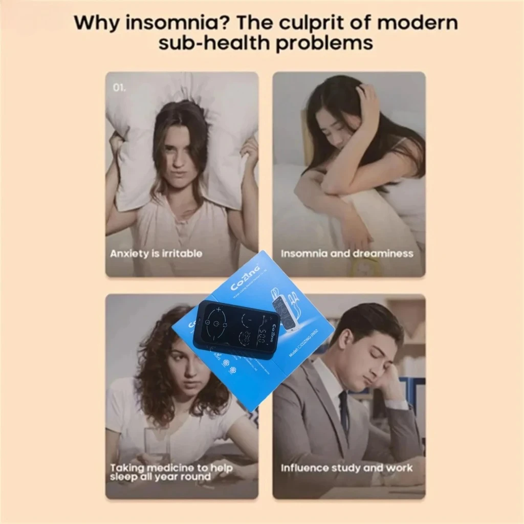 Drug-Free CES Sleep Enhancer – Calms Anxiety, Relieves Stress, Treats Headaches & Restores Deep Relaxation