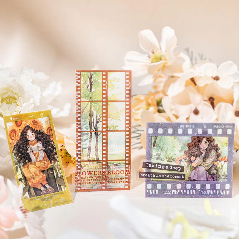 30 Stück/1 Los Kawaii Briefpapieraufkleber Einfrieren Sie die Schönheit Junk Journaling Dekoratives Mobiles Scrapbooking für Aufkleber Scrapbook