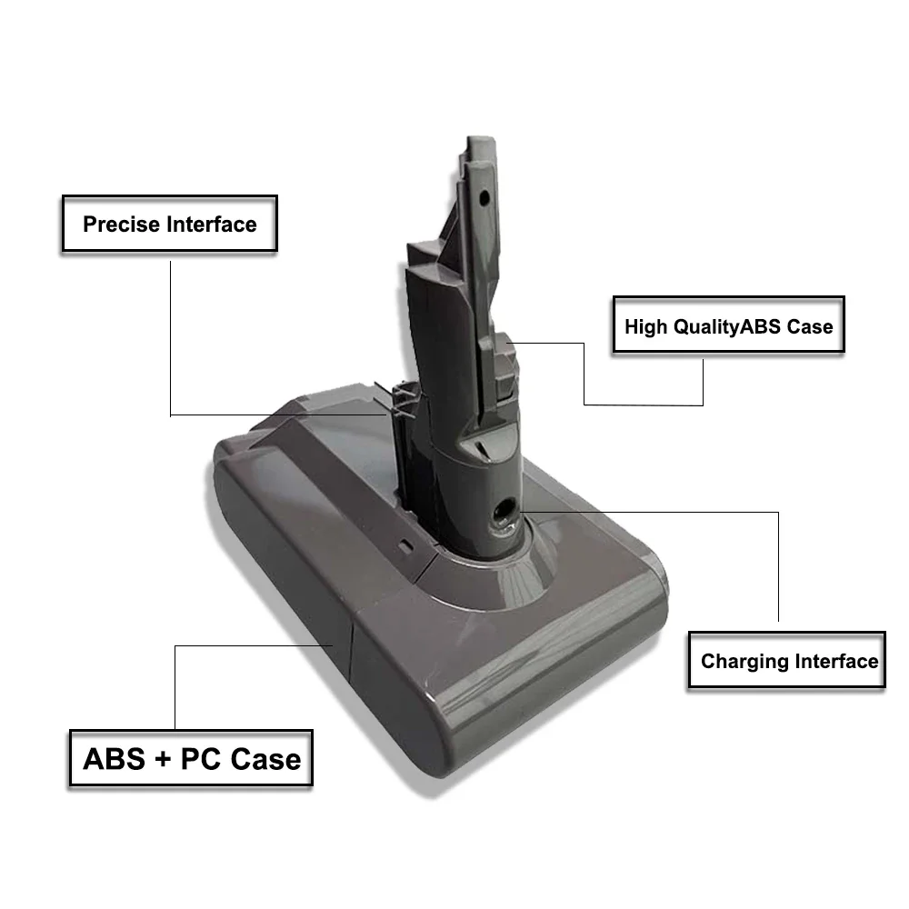 Imagem -06 - Bateria Li-lon para Dyson v7 21.6v 4.8 6.8 9.8ah Nível Pro Substituição do Aspirador