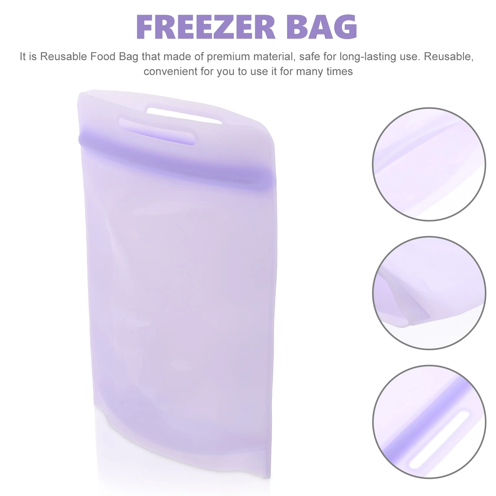 

Thickened Silicone Freezer Reusable Storage Leakproof Odor-Proof Refrigerator Storage Pouch Multi-Function Household Fridge Bag
