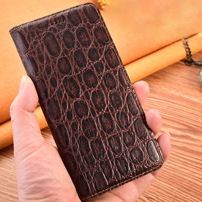 Cowhide Genuine Leather Case for Samsung Galaxy A13 A52S A21S A33 A53 A73 5G Flip Cover Holder Stand